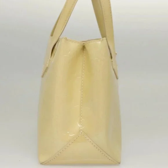 LOUIS VUITTON Monogram Vernis Wilshire PM Hand Bag Broncorail
